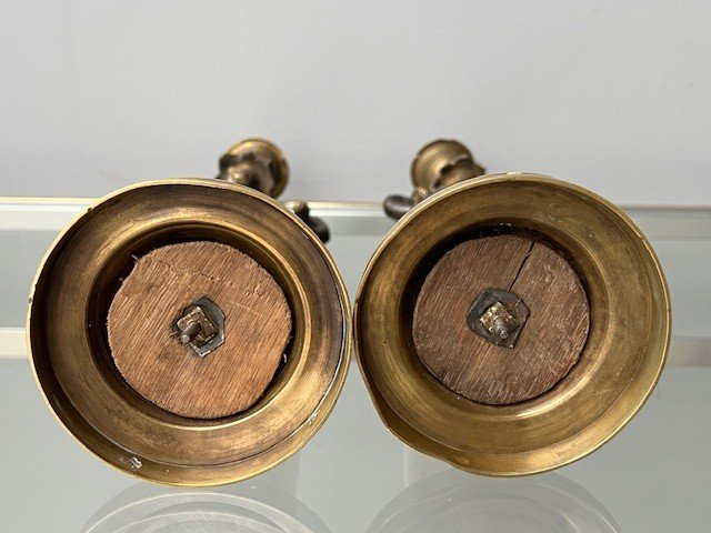 Pair Of Louis XVI Bronze Candlesticks -photo-6