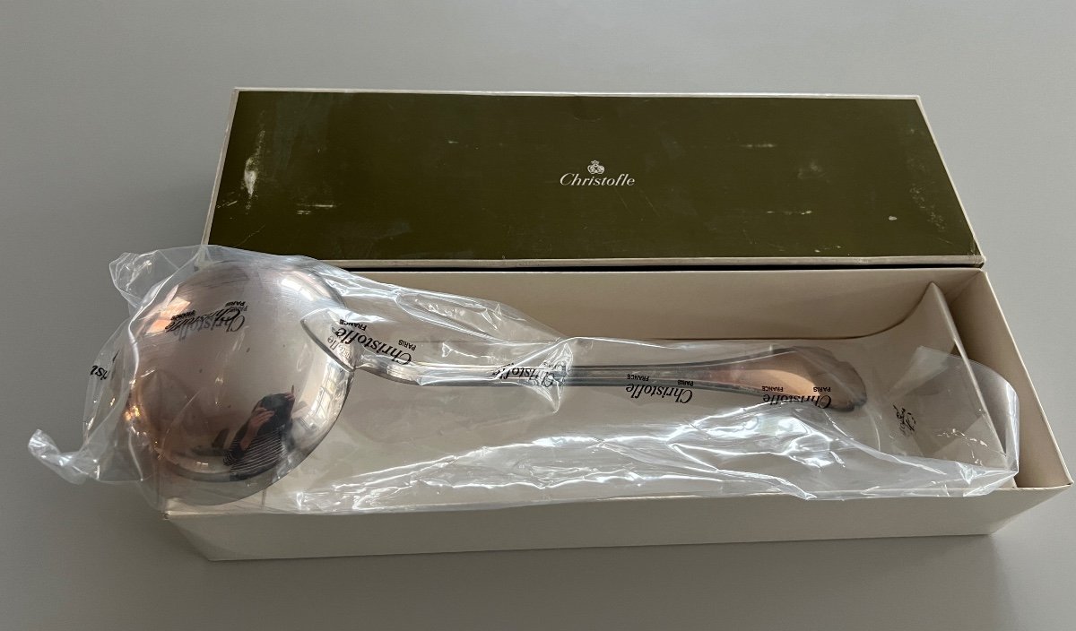 Christofle Pompadour Model Large Ladle New -photo-2