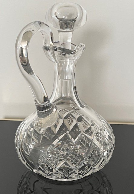 Saint Louis Large Carafe / Ewer In Cut Crystal -photo-3