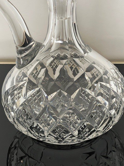 Saint Louis Large Carafe / Ewer In Cut Crystal -photo-4