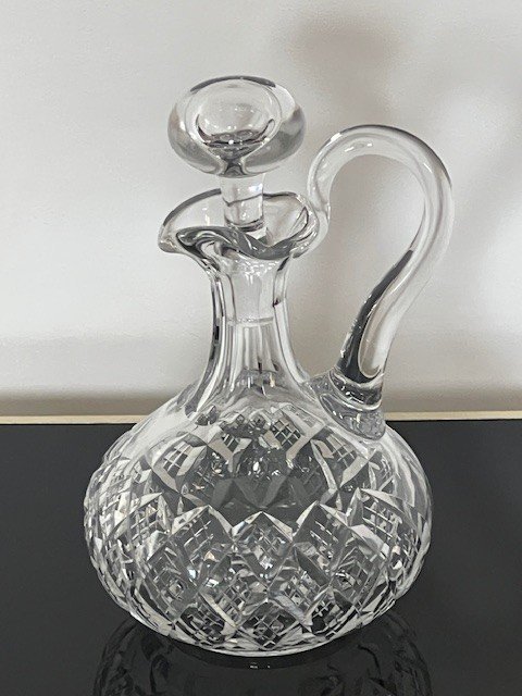 Saint Louis Large Carafe / Ewer In Cut Crystal -photo-4