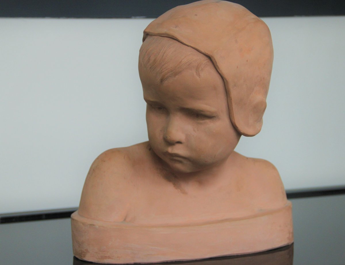 Marie  Cranney -franceschi  Buste d'Enfant Au Bonnet Susse Fréres-photo-2