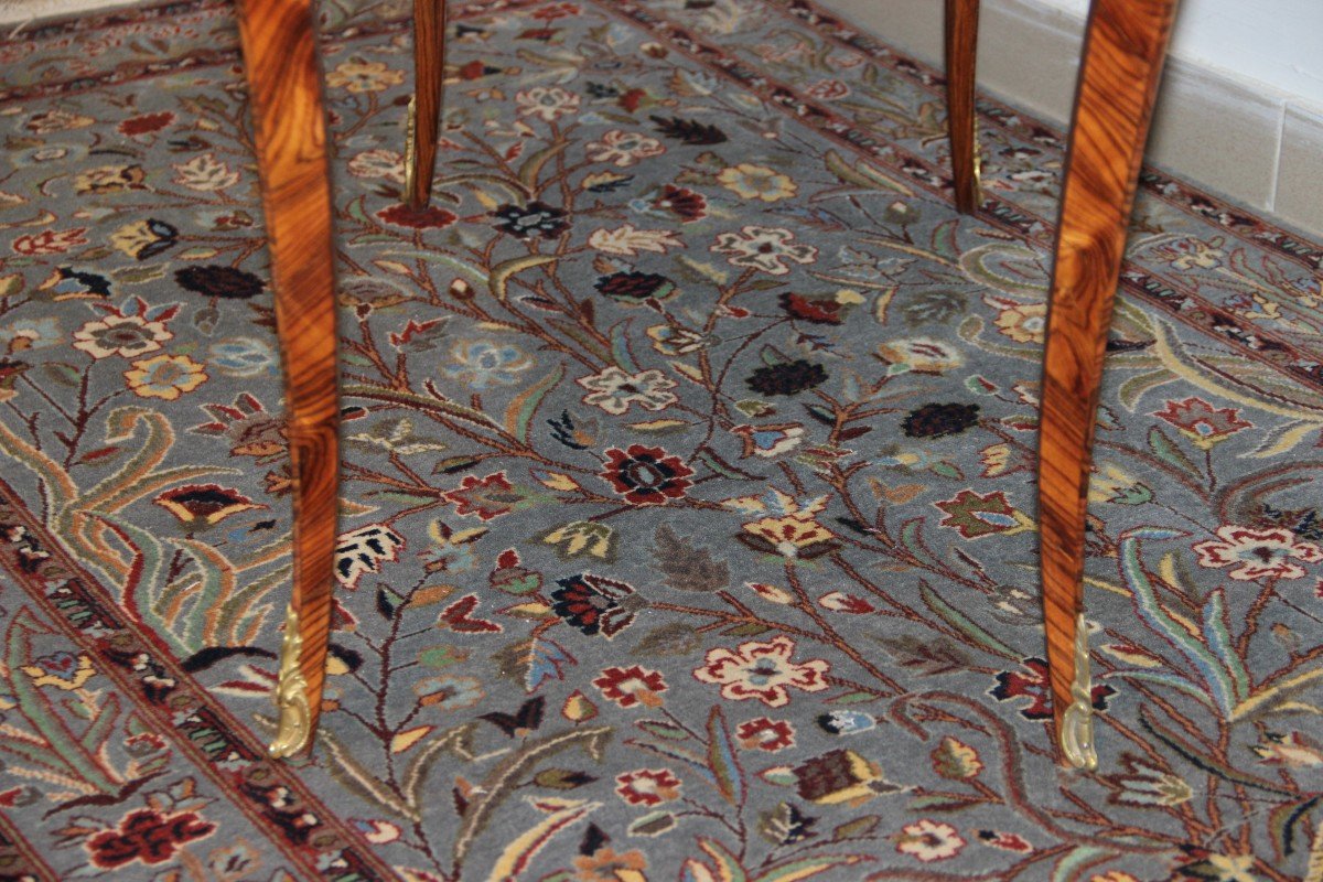 Flying Table Forming Louis XV Showcase In Marquetry-photo-6