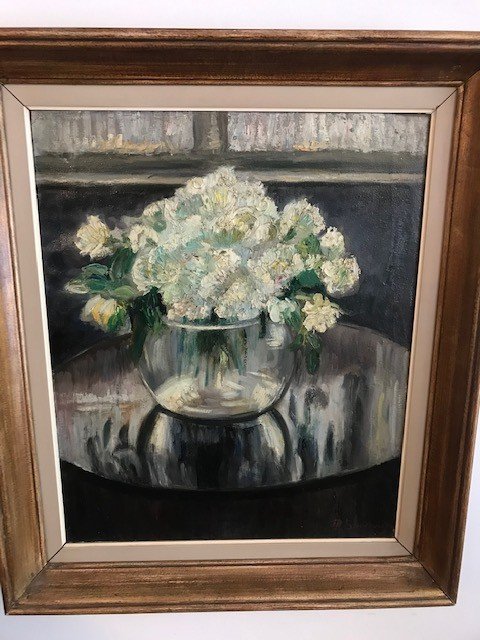 Painting By Pierre Scoupreman The White Bouquet 1927-photo-3