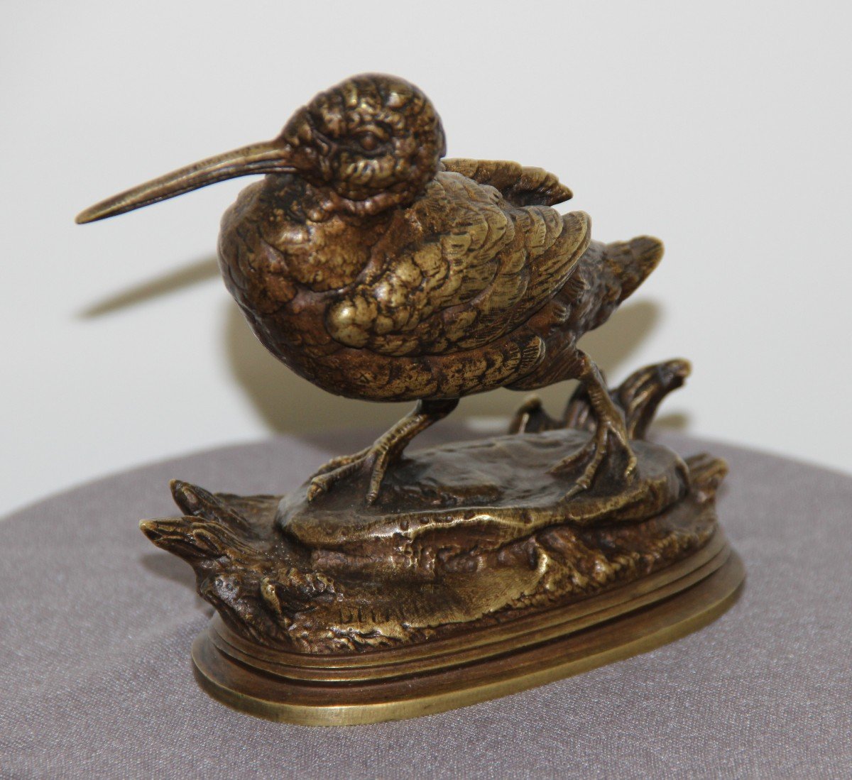 Édouard Paul Delabrierre (1829-1912) Bronze Woodcock-photo-4