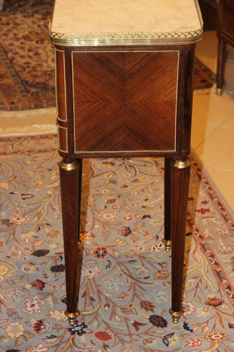 Chiffonniere Table In Napoleon III Marquetry-photo-5