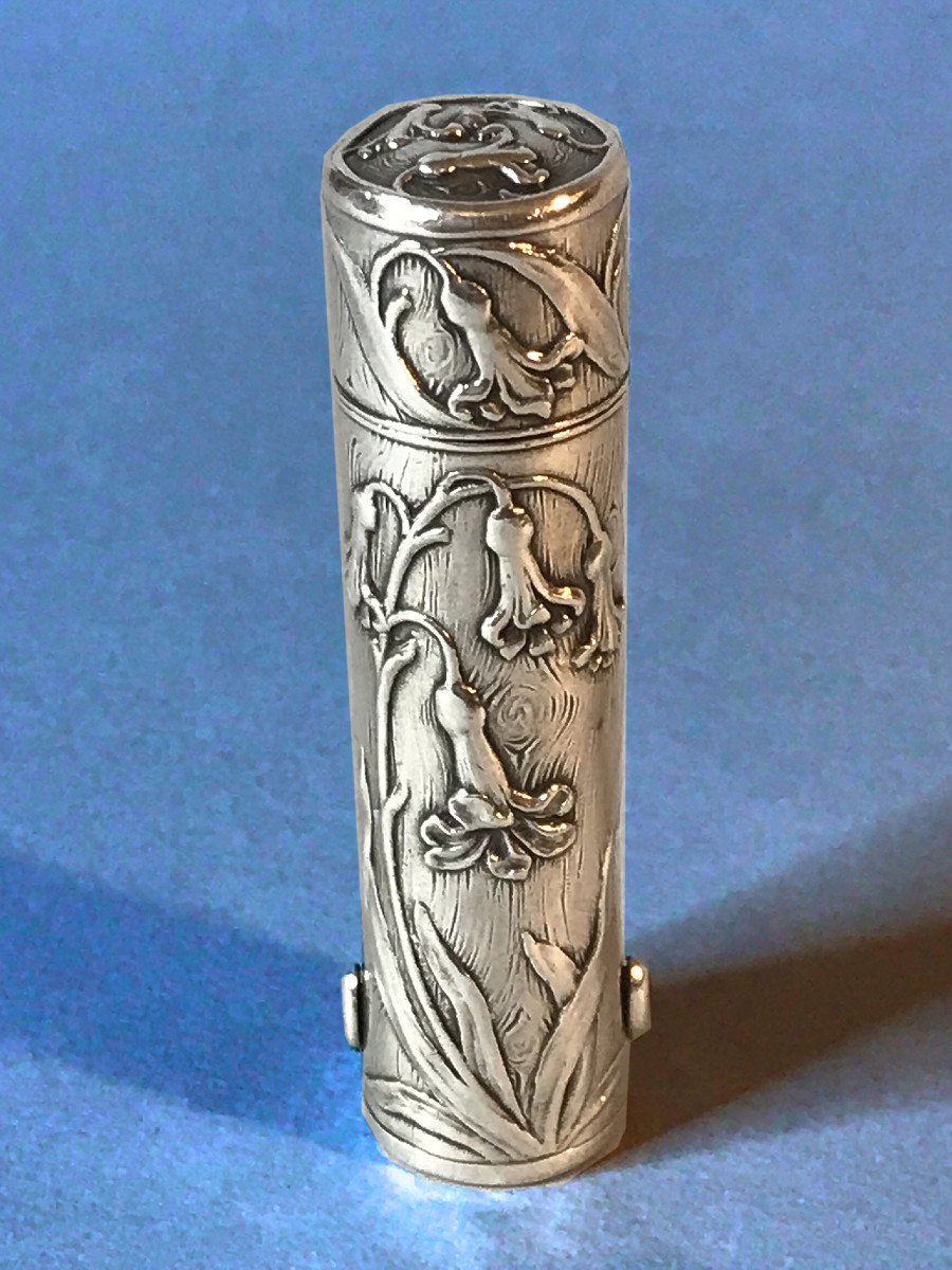 Etui de rouge à lèvres, argent, Art Nouveau-photo-1