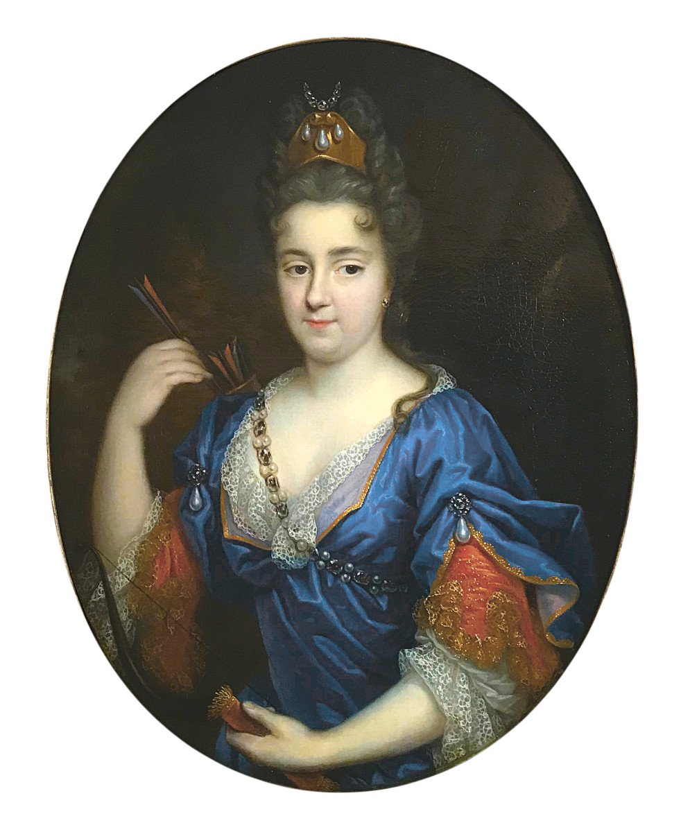 Portrait de madame Arrault d'Herbemont en Diane, Pierre Mignard (1612-1695)