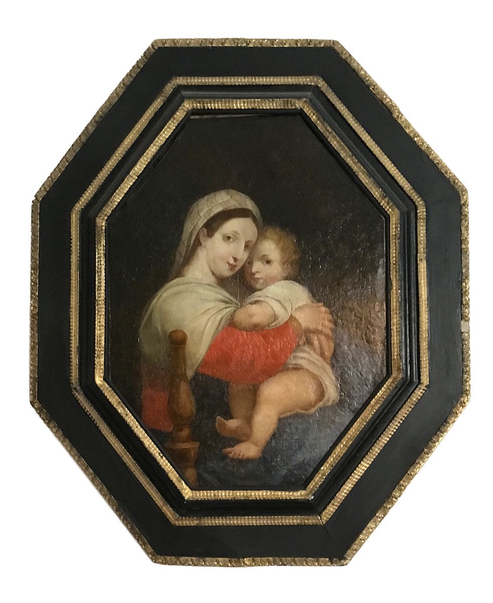 Vierge à la chaise d'après Raphaël (1483-1520), XVIIIe Siècle