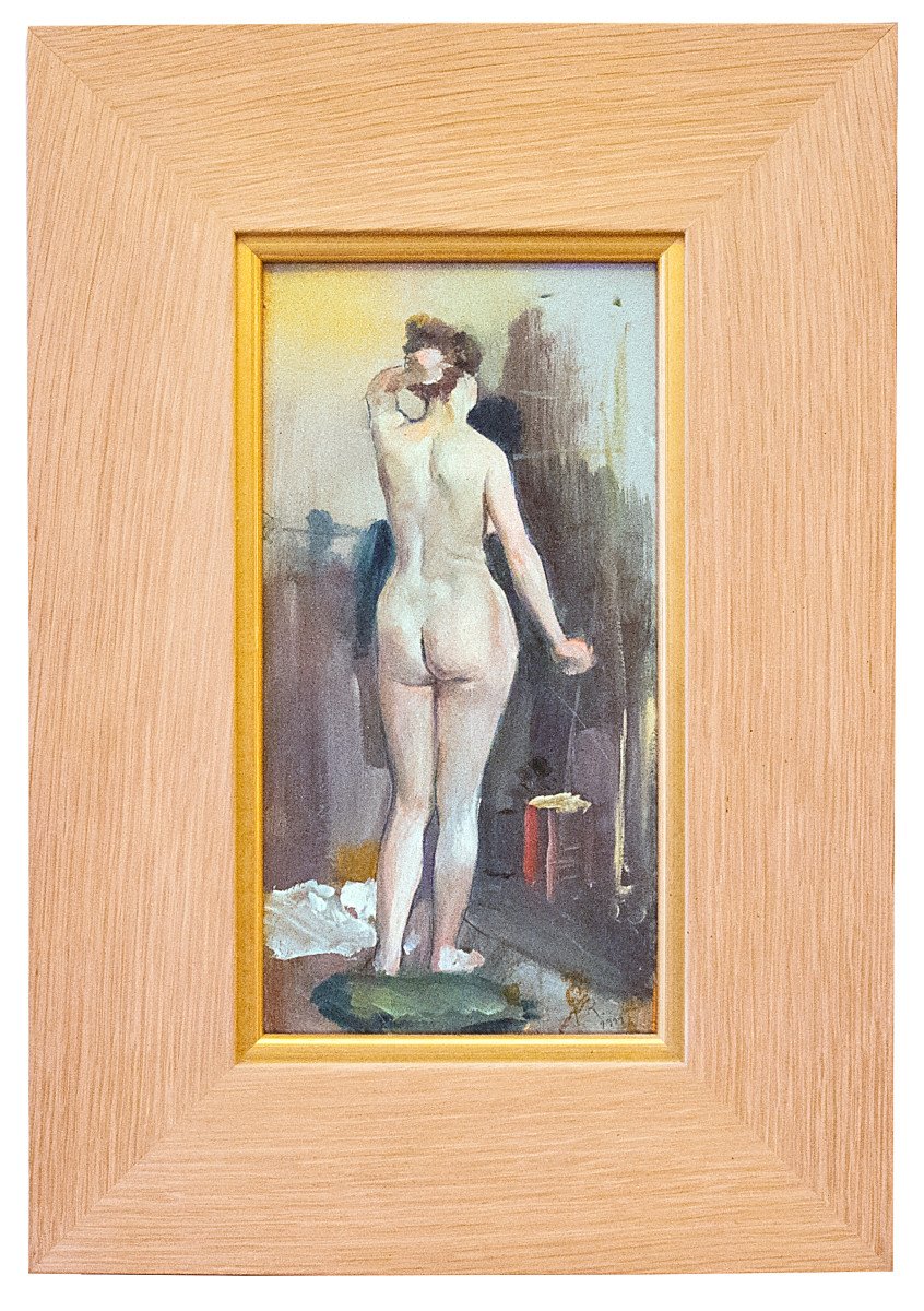 Alfred Philippe Roll (1846-1919), Back Nude, Monogrammed And Dated-photo-2