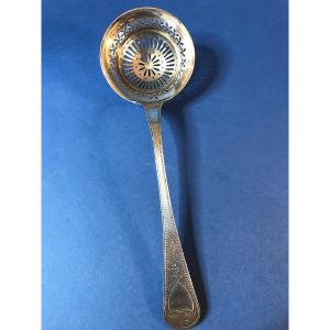 Sugar Spoon, Powder Shaker, Silver, Paris, 1819-1838