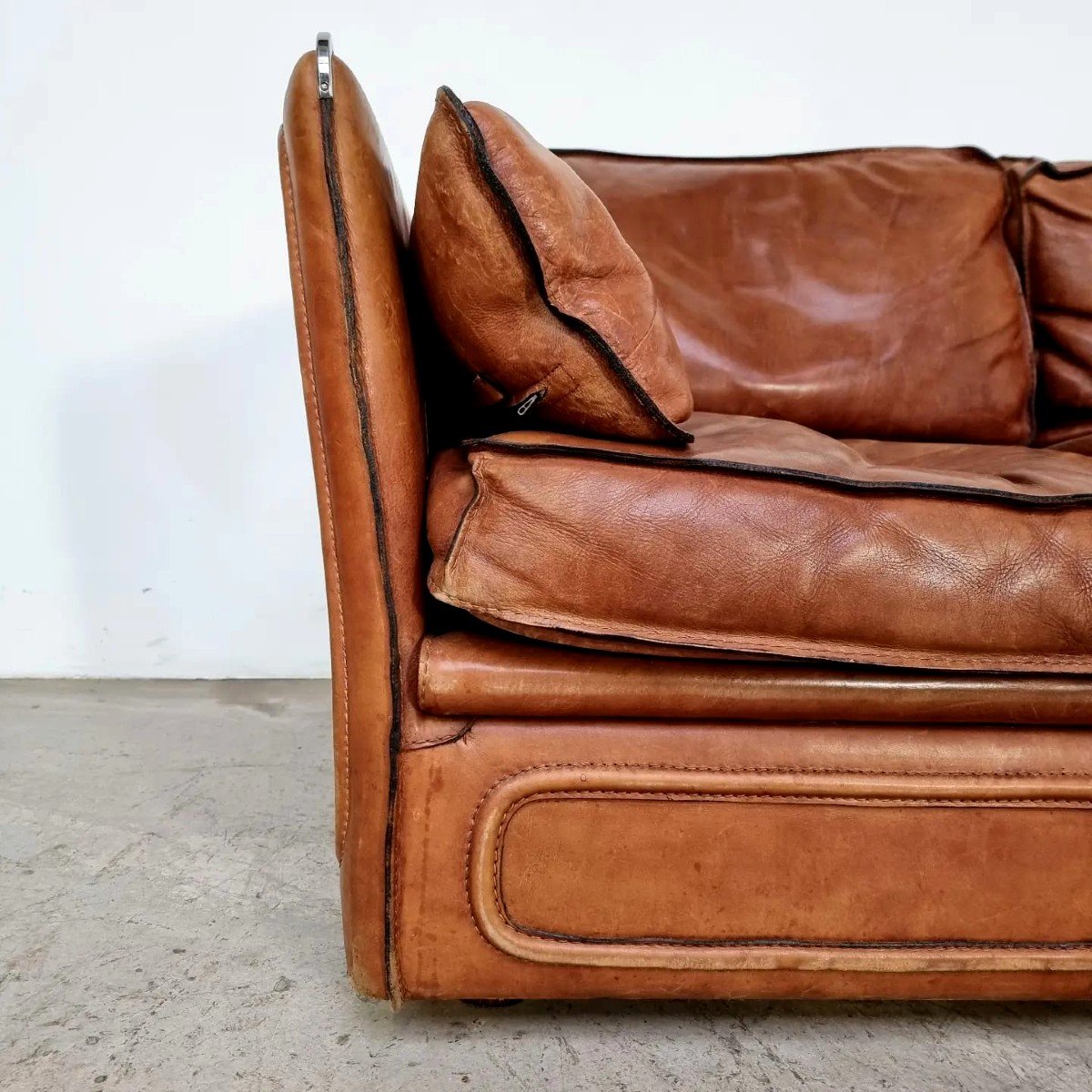 Roche And Bobois Leather Sofa-photo-3