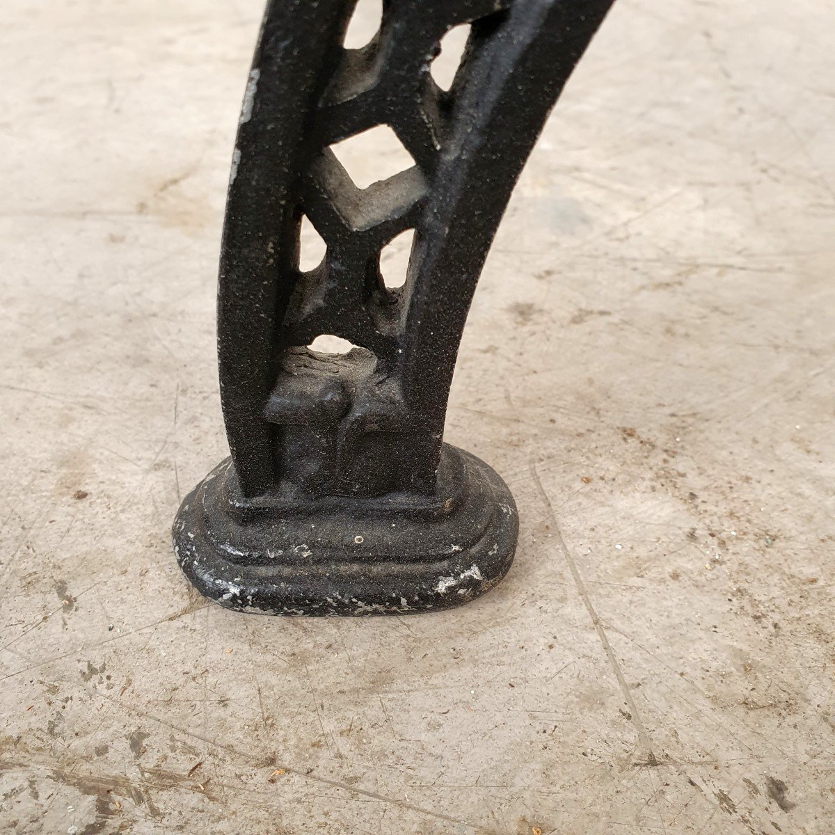 Pair Of Cast Iron Stools-photo-4