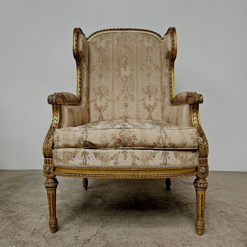 Pair Of Gilded St Louis 16 Armchairs-photo-2