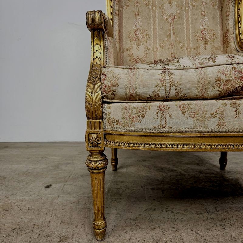 Pair Of Gilded St Louis 16 Armchairs-photo-3