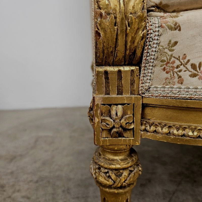 Pair Of Gilded St Louis 16 Armchairs-photo-4