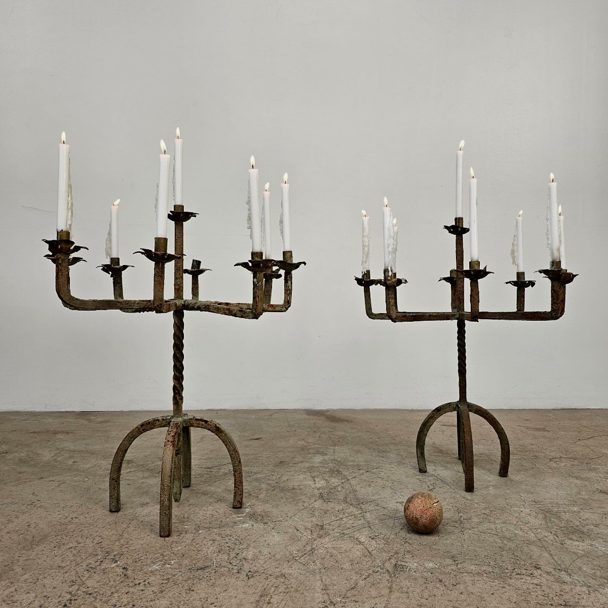 Pair Of 19th Century Candlesticks-photo-1