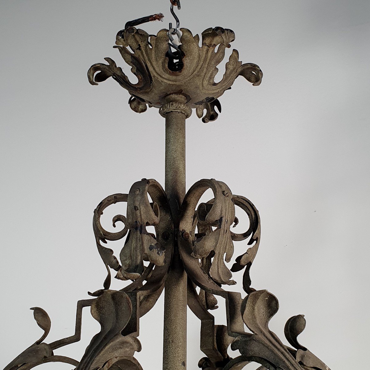 19th Century Metal Chandelier-photo-1