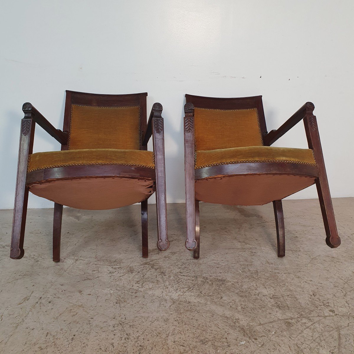 Pair Of Empire Armchairs-photo-4