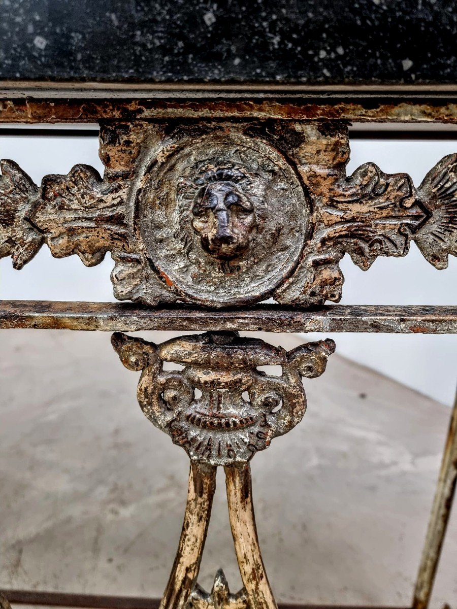 19th Century Cast Iron Console-photo-2