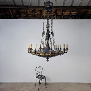 19th Century Empire Chandelier, Size XXxl   