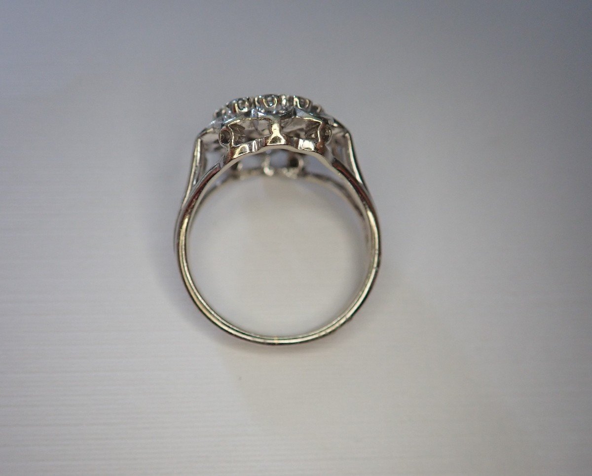 18 Carat White Gold Ring-photo-3