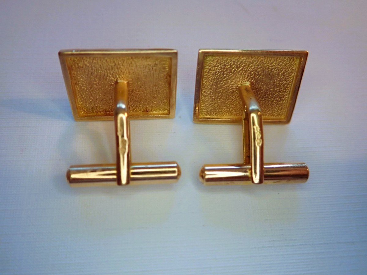 Pair Of 18-carat Gold Cufflinks-photo-2