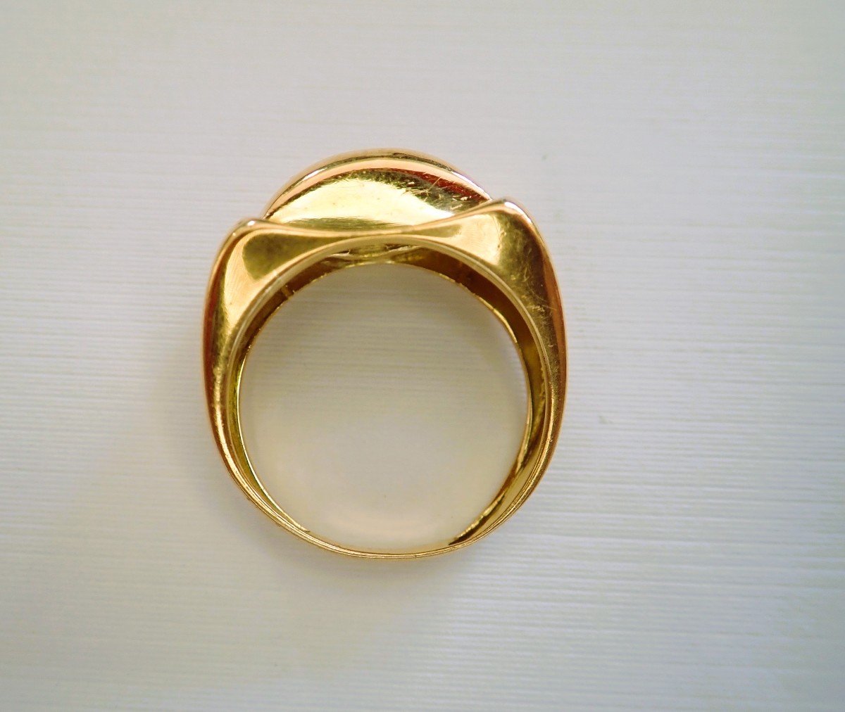 Tank Art Deco Ring 18 Carat Gold-photo-3