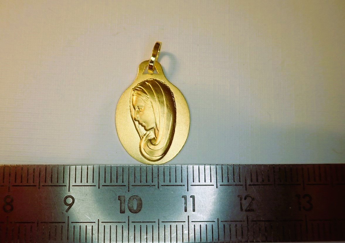 Medaille Sainte Vierge Or 18 Carats-photo-2