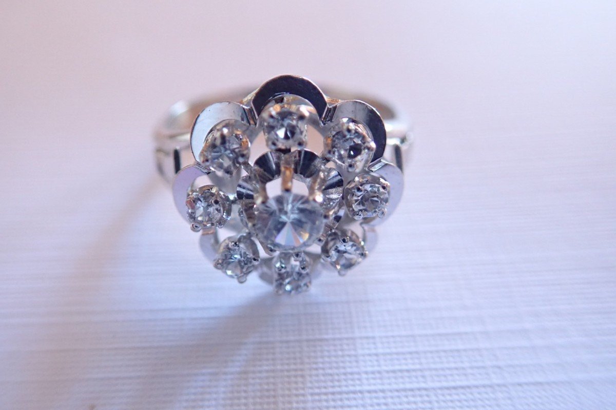 18 Carat White Gold Ring-photo-3