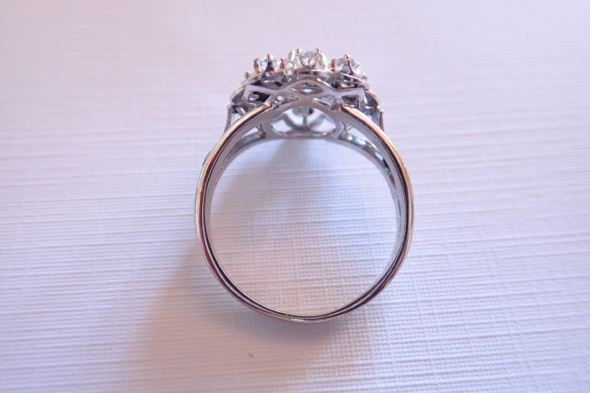 18 Carat White Gold Ring-photo-4