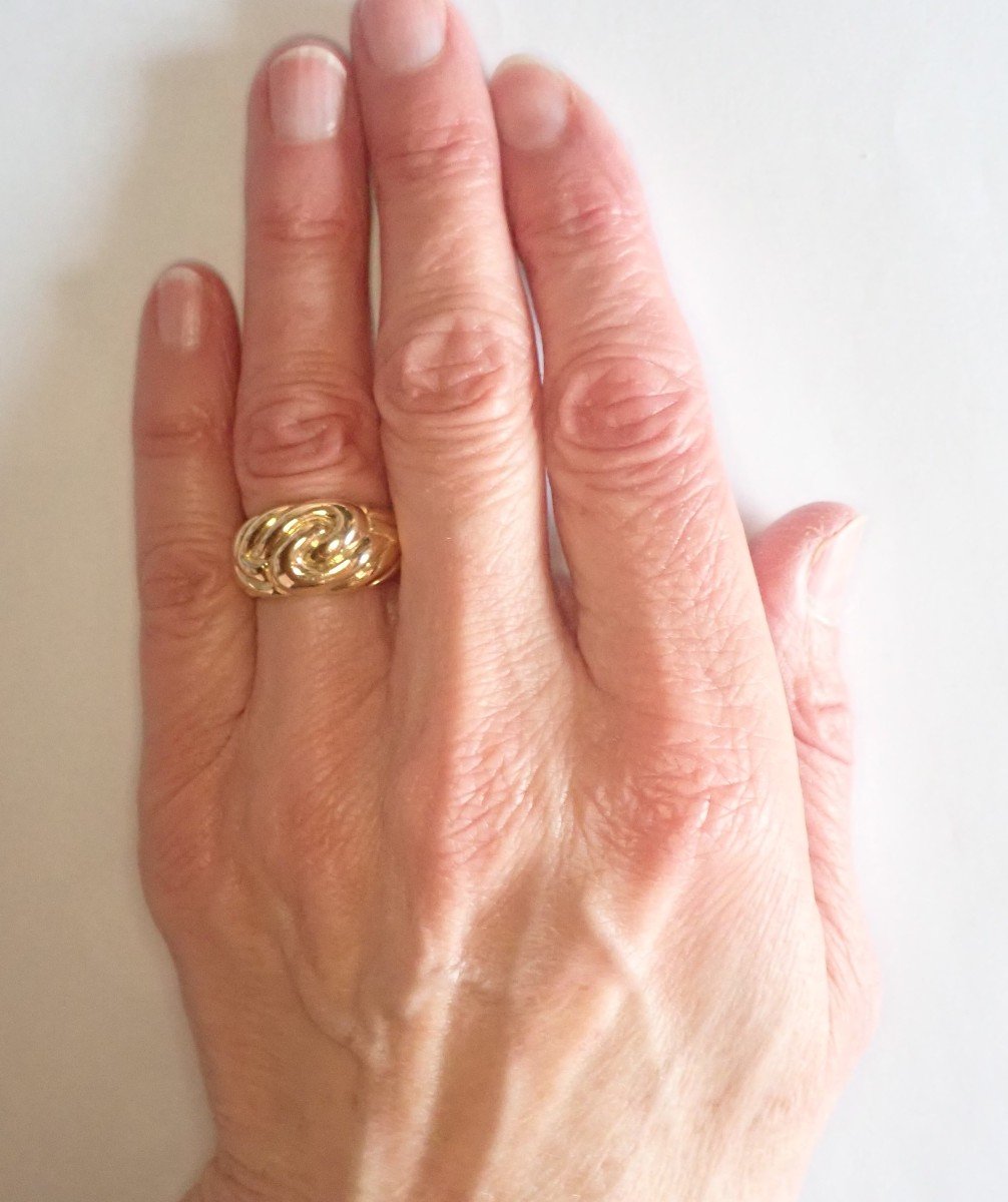 18 Carat Gold Godrons Ring