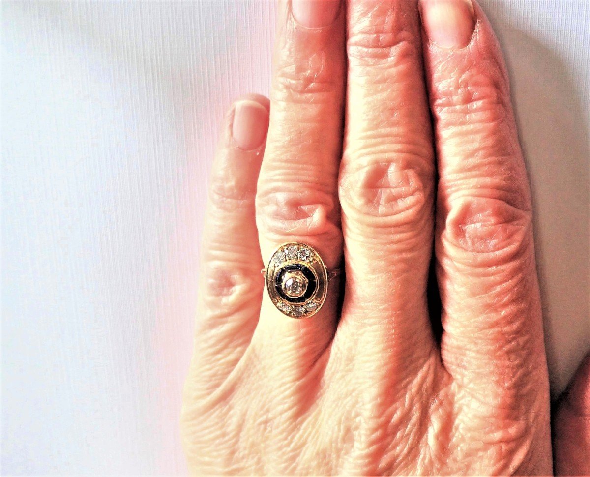 1960s Ring Set With Diamonds And Sapphires-photo-1