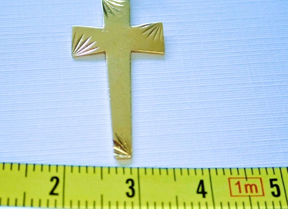 Pendentif Croix Or 18 Carats-photo-2