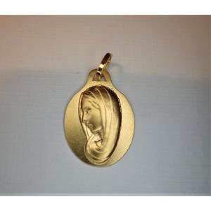 Holy Virgin Medal Gold 18 Carats