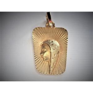 Medaille Sainte Vierge or 18carats