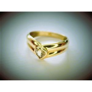 Heart Cut Citrine Ring In 18k Gold