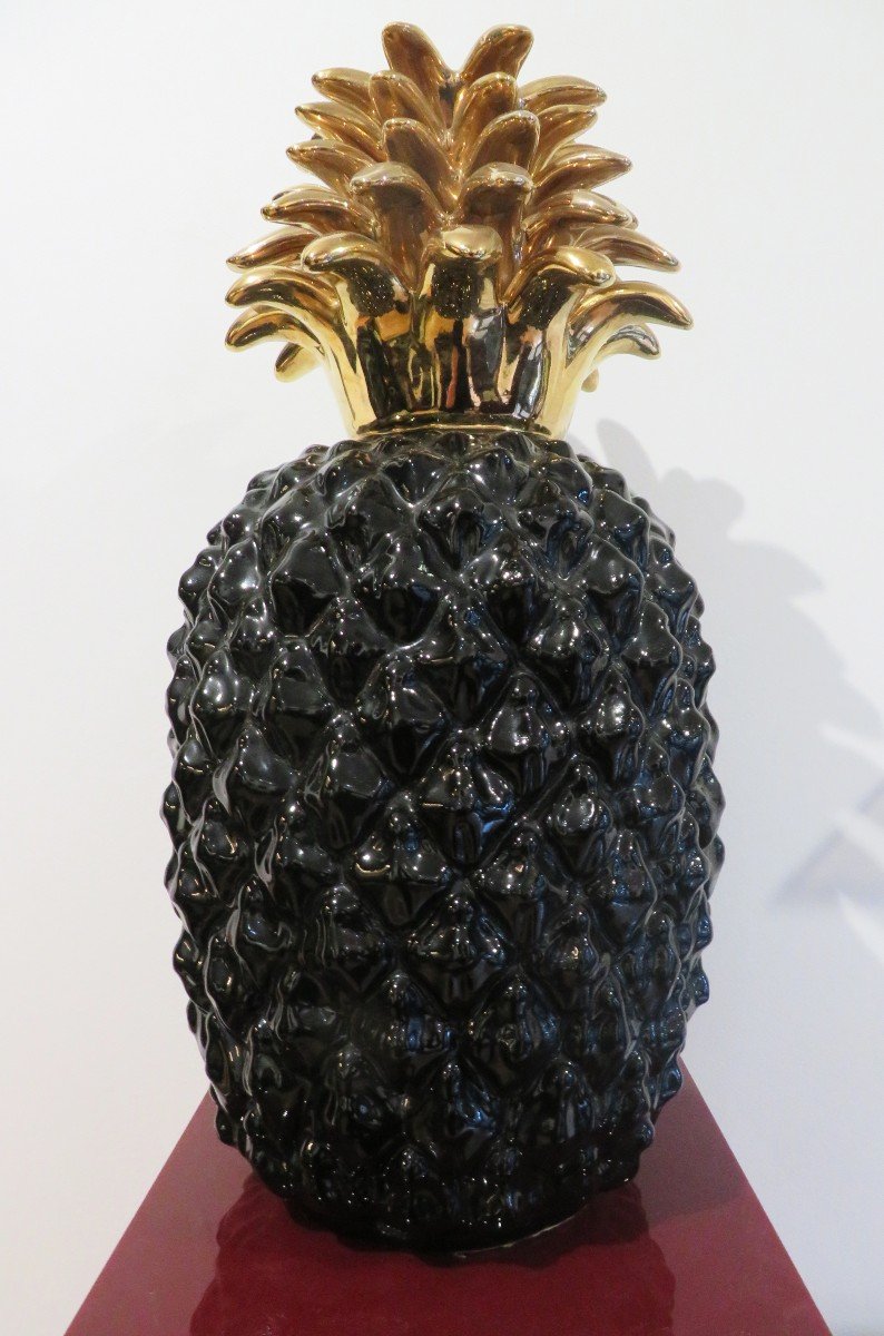 “pineapple” Lamp Base By Claude Dalle.