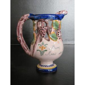 Misleading Earthenware Pitcher From Malicorne.