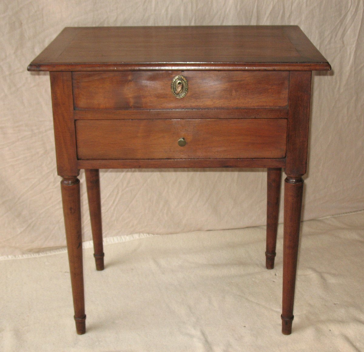 Small Louis XVI Style Walnut Chiffonier Coffee Table Stamped 19th Century