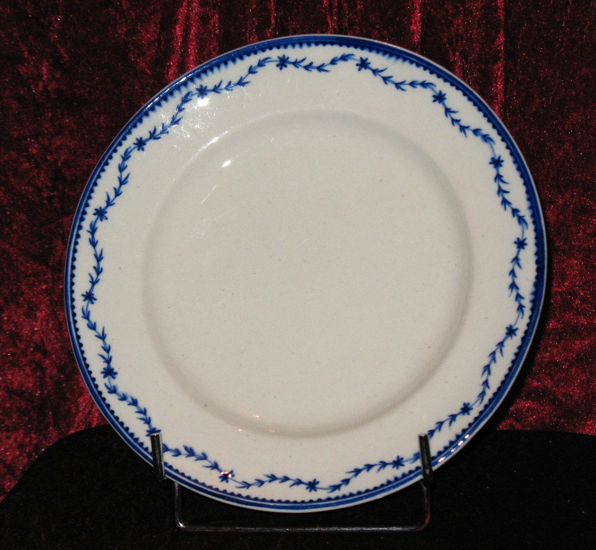 Soft Porcelain Plate From Arras Or Tournai 18th Century Decor With La Brindille