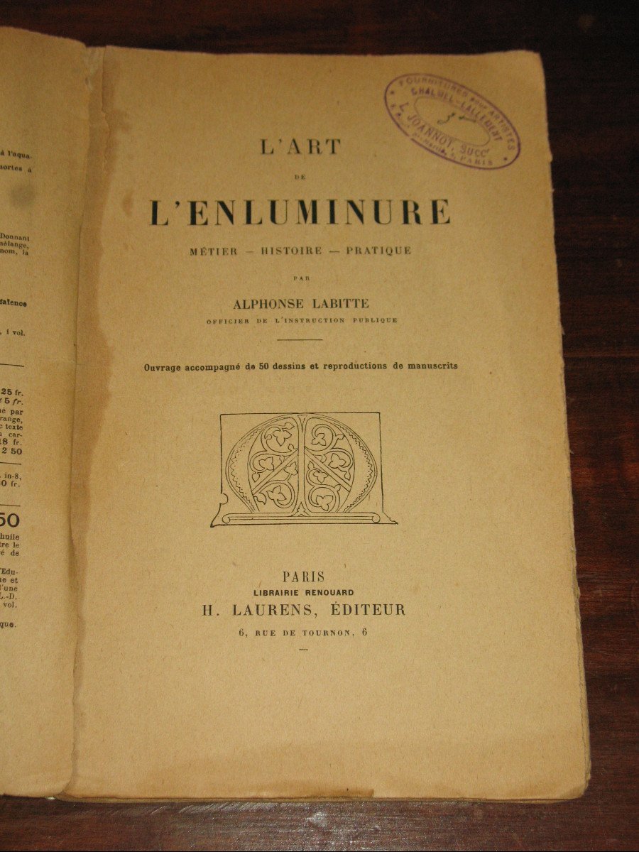 L'art de l'enluminure Métier Histoire Pratique par A. Labitte-photo-1