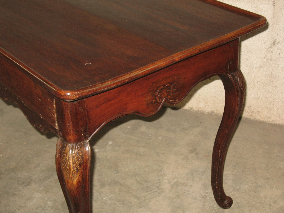 18th Century Cabaret Table In Cherry Wood, Louis XV Period-photo-2