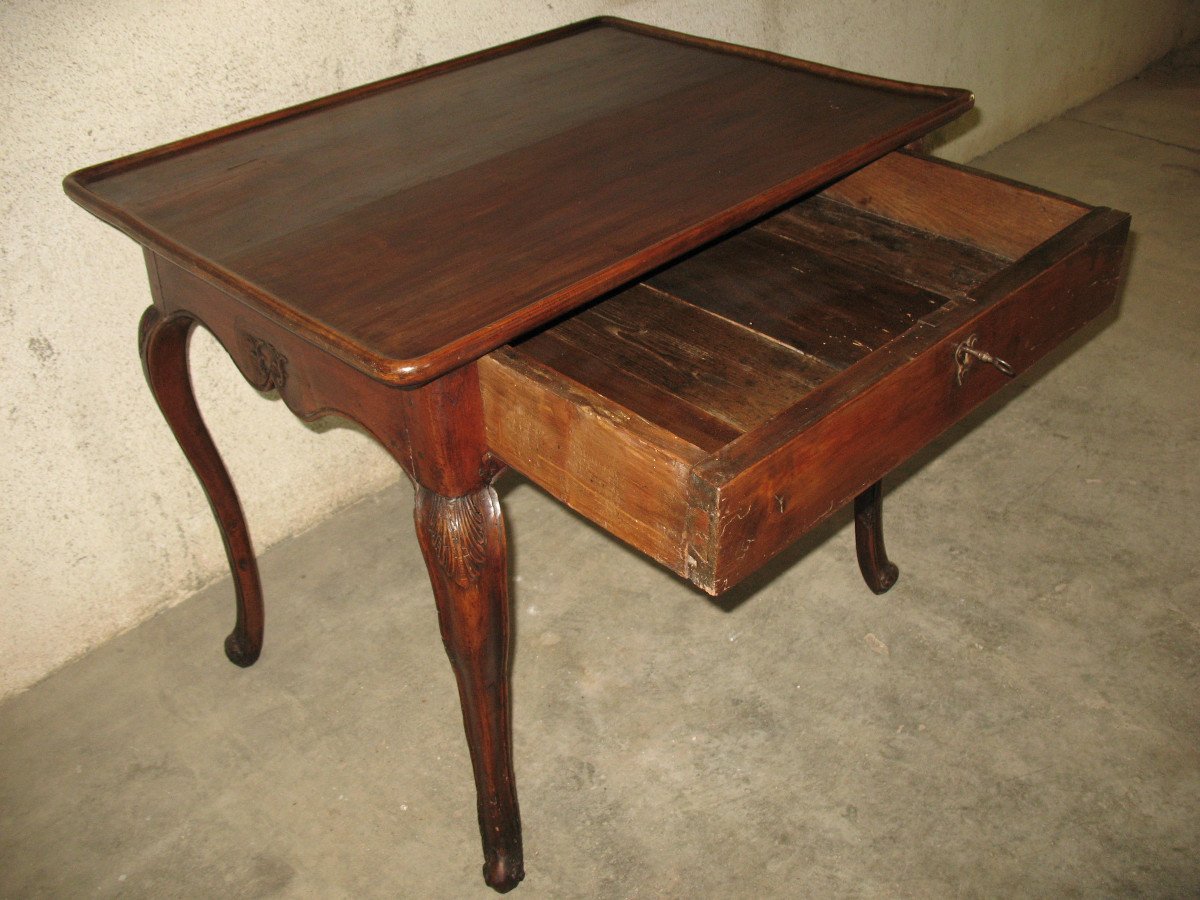 18th Century Cabaret Table In Cherry Wood, Louis XV Period-photo-6