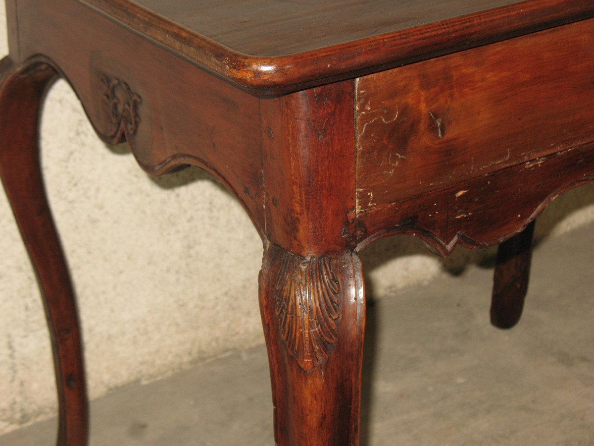 18th Century Cabaret Table In Cherry Wood, Louis XV Period-photo-8