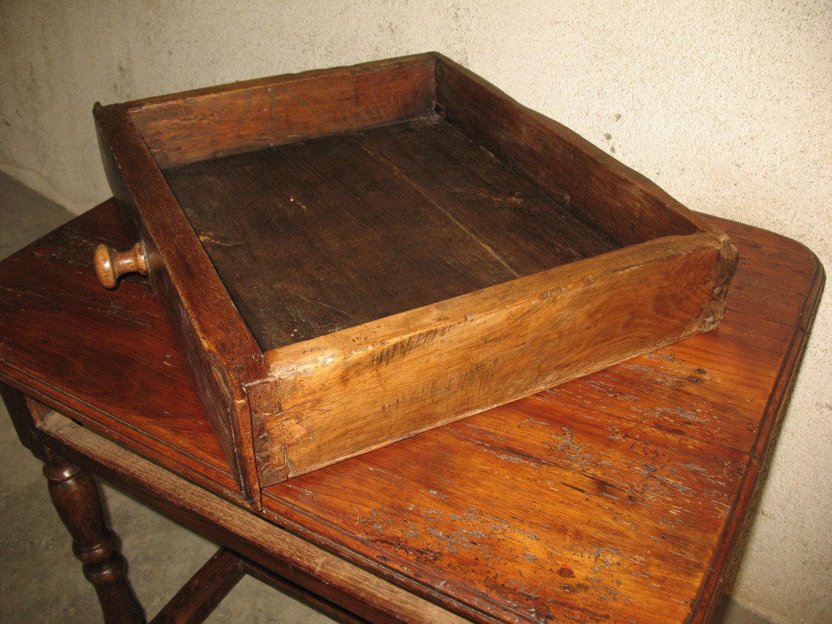 Louis XIV Period Writing Table In Fruit Wood, Périgord Origin, With 1 17th Century Drawer-photo-7