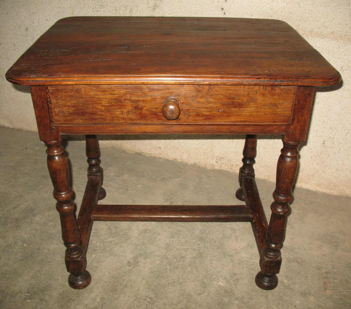 Louis XIV Period Writing Table In Fruit Wood, Périgord Origin, With 1 17th Century Drawer