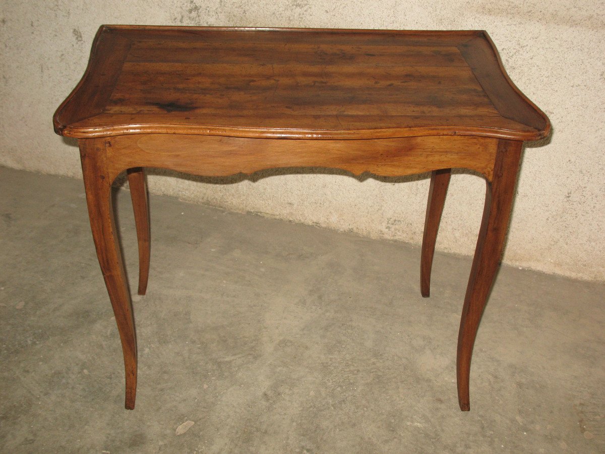 Lady's Desk In Walnut With 1 Drawer Louis XV Period 18th-photo-3