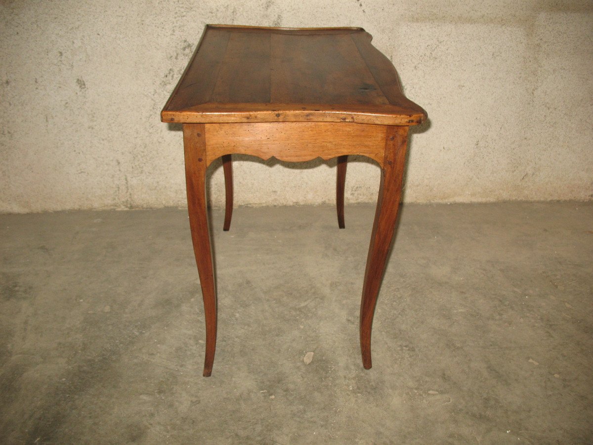 Lady's Desk In Walnut With 1 Drawer Louis XV Period 18th-photo-5