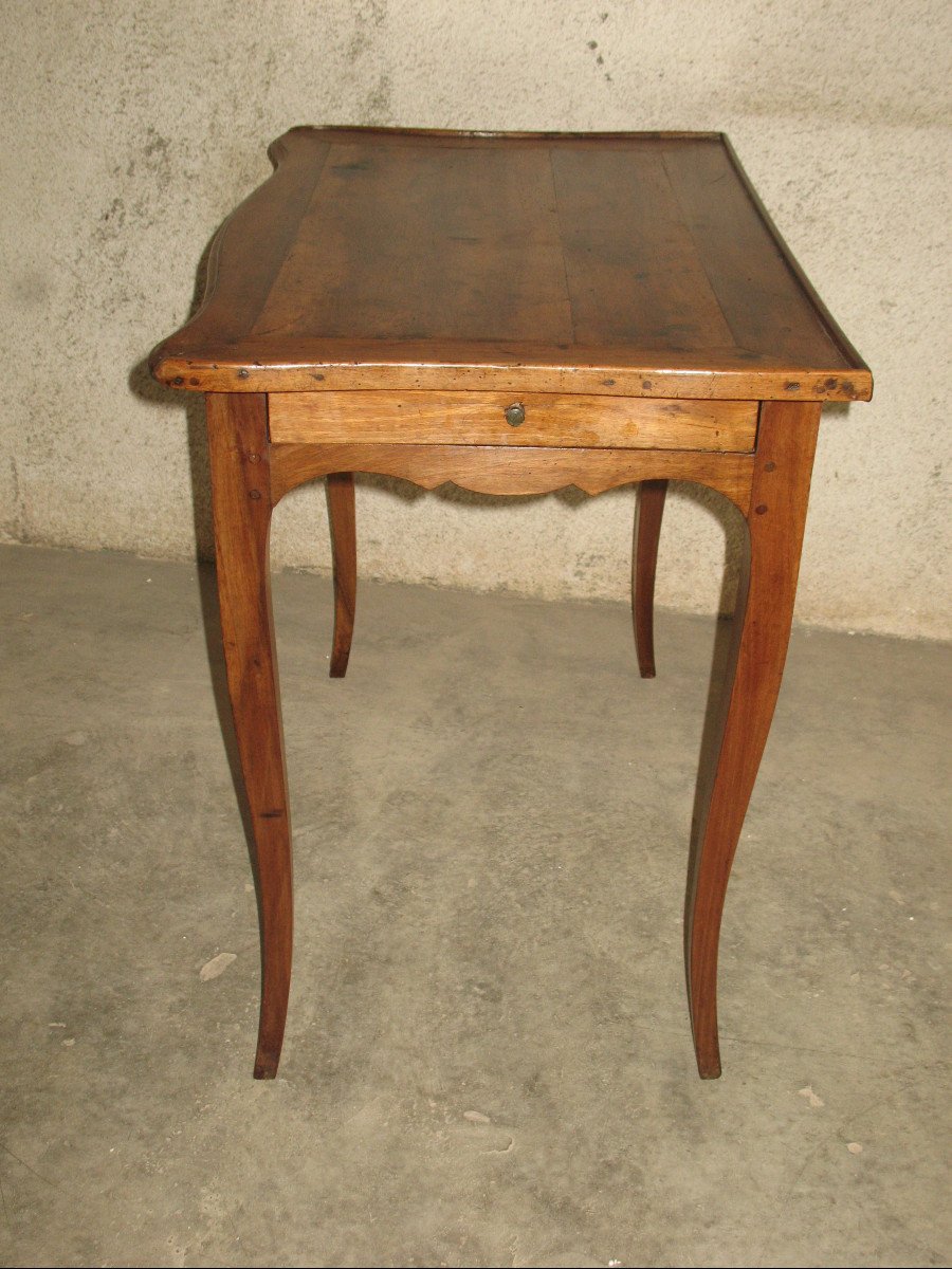 Lady's Desk In Walnut With 1 Drawer Louis XV Period 18th-photo-7